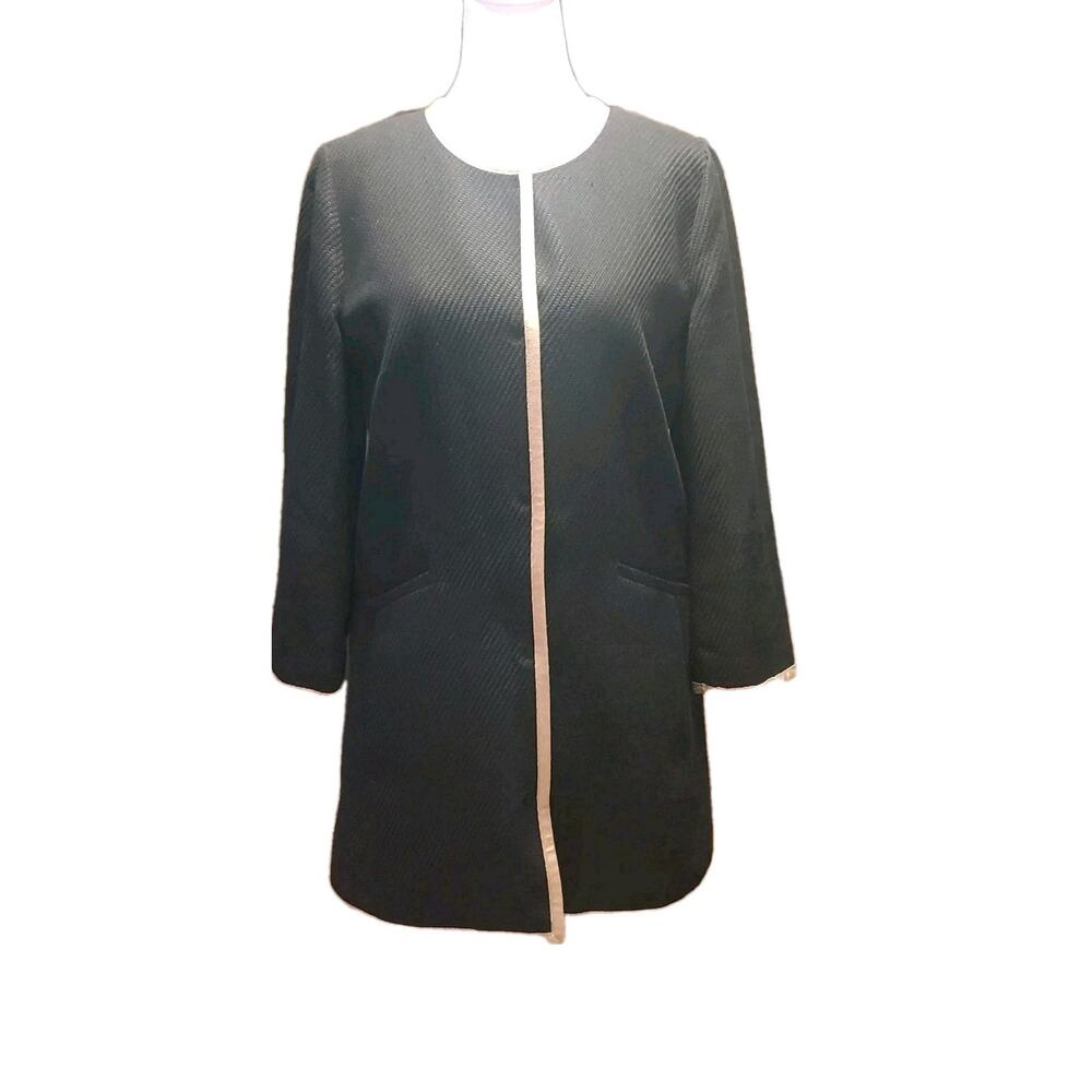 Talbots Jacket Womens Size 10 Over Coat Trench Old‎ Money Waffle Knit
